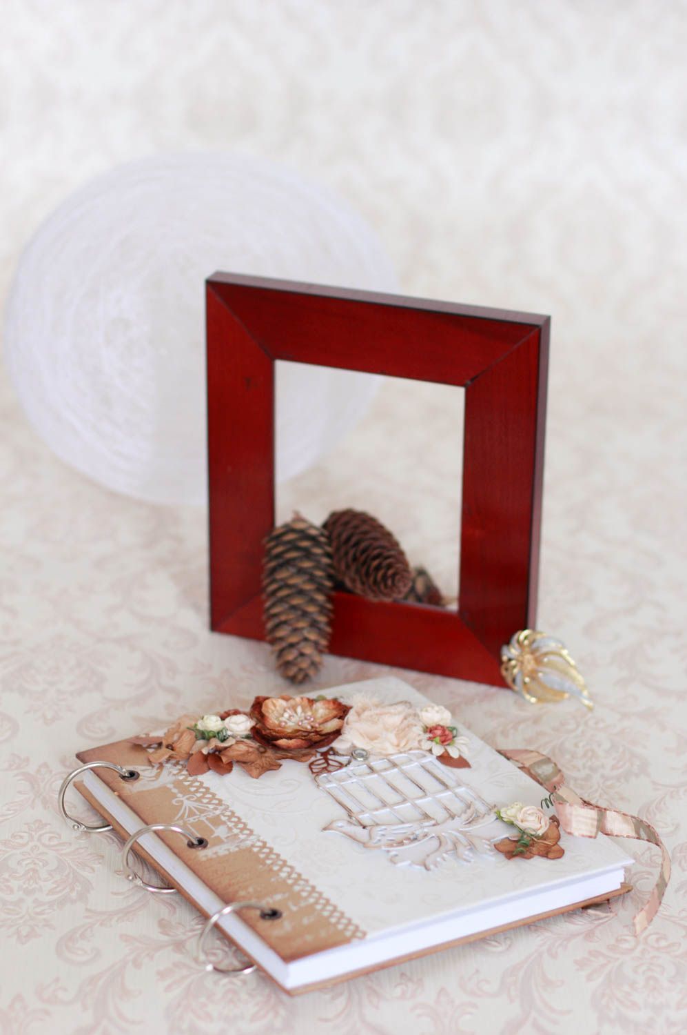Handmade scrapbooking designer notepad for wishes beautiful accessory Romance photo 1