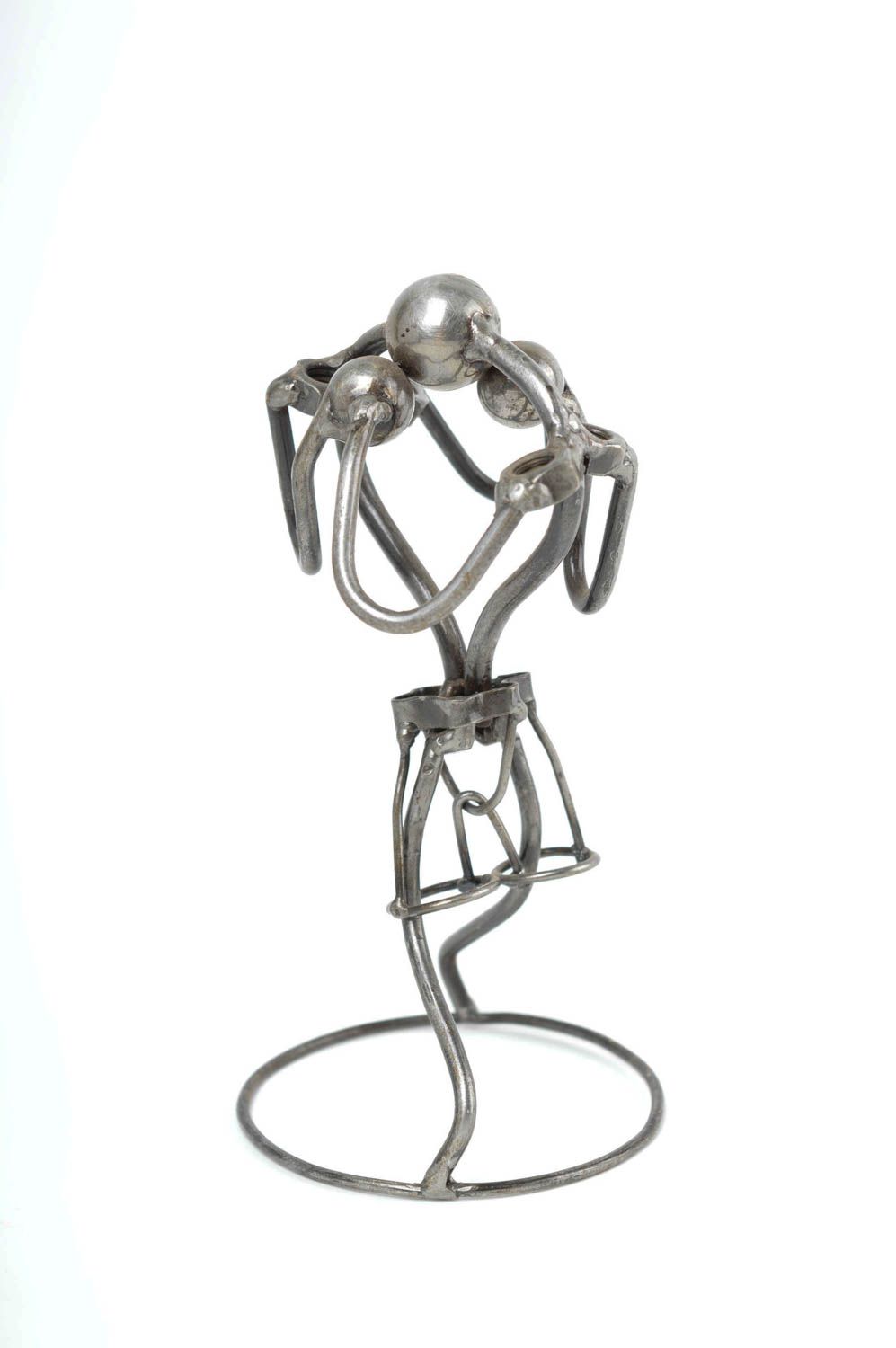 Handmade Deko Metall Figur ausgefallenes Geschenk Tischdeko Idee Boxer foto 3