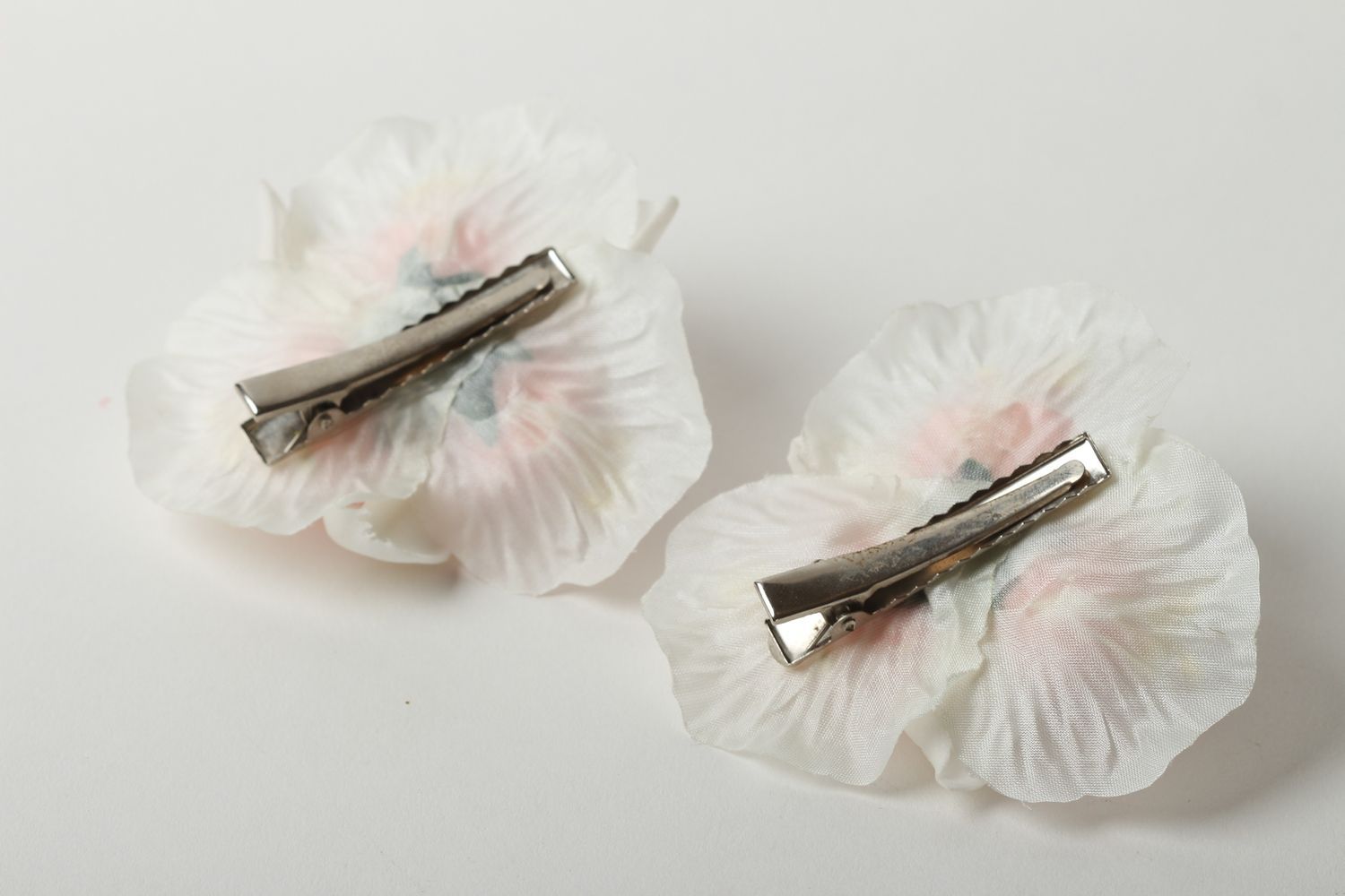 Blumen Haarspangen handgefertigt Haarschmuck Set Geschenk für Frauen 2 Stück foto 4
