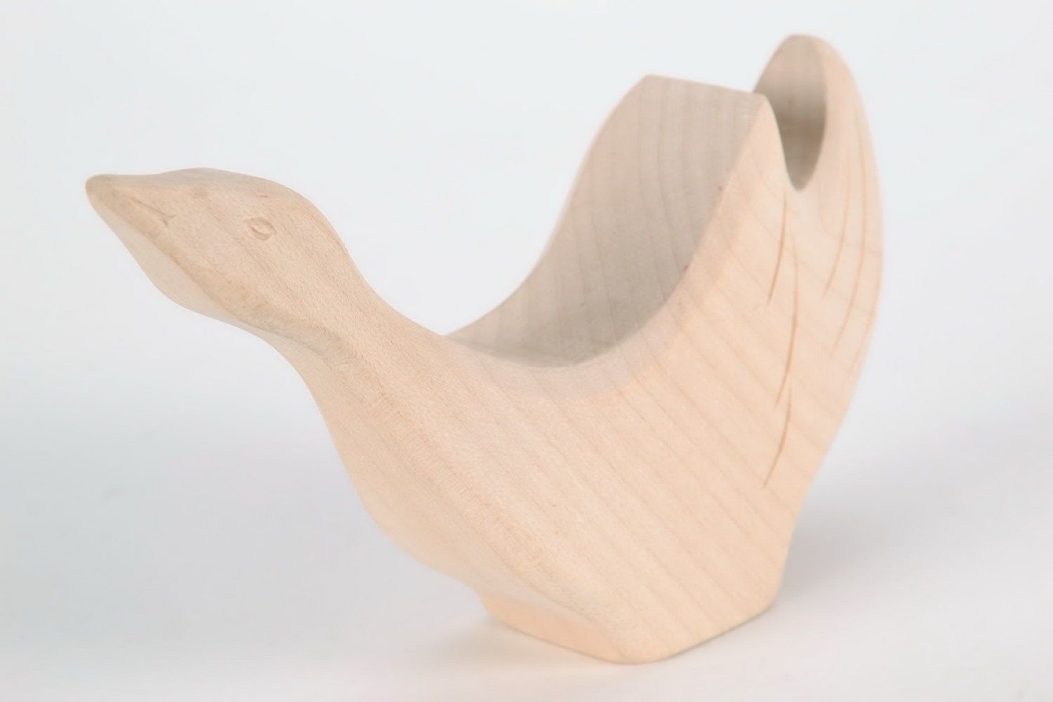 Figurine made from maple wood Goose photo 1