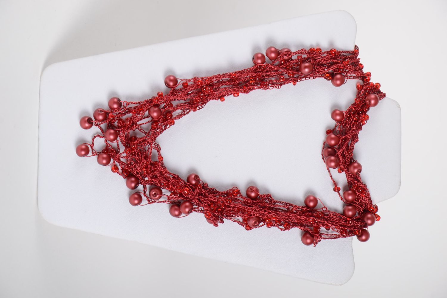 Beautiful handmade crochet necklace handmade accessories beautiful jewellery photo 7