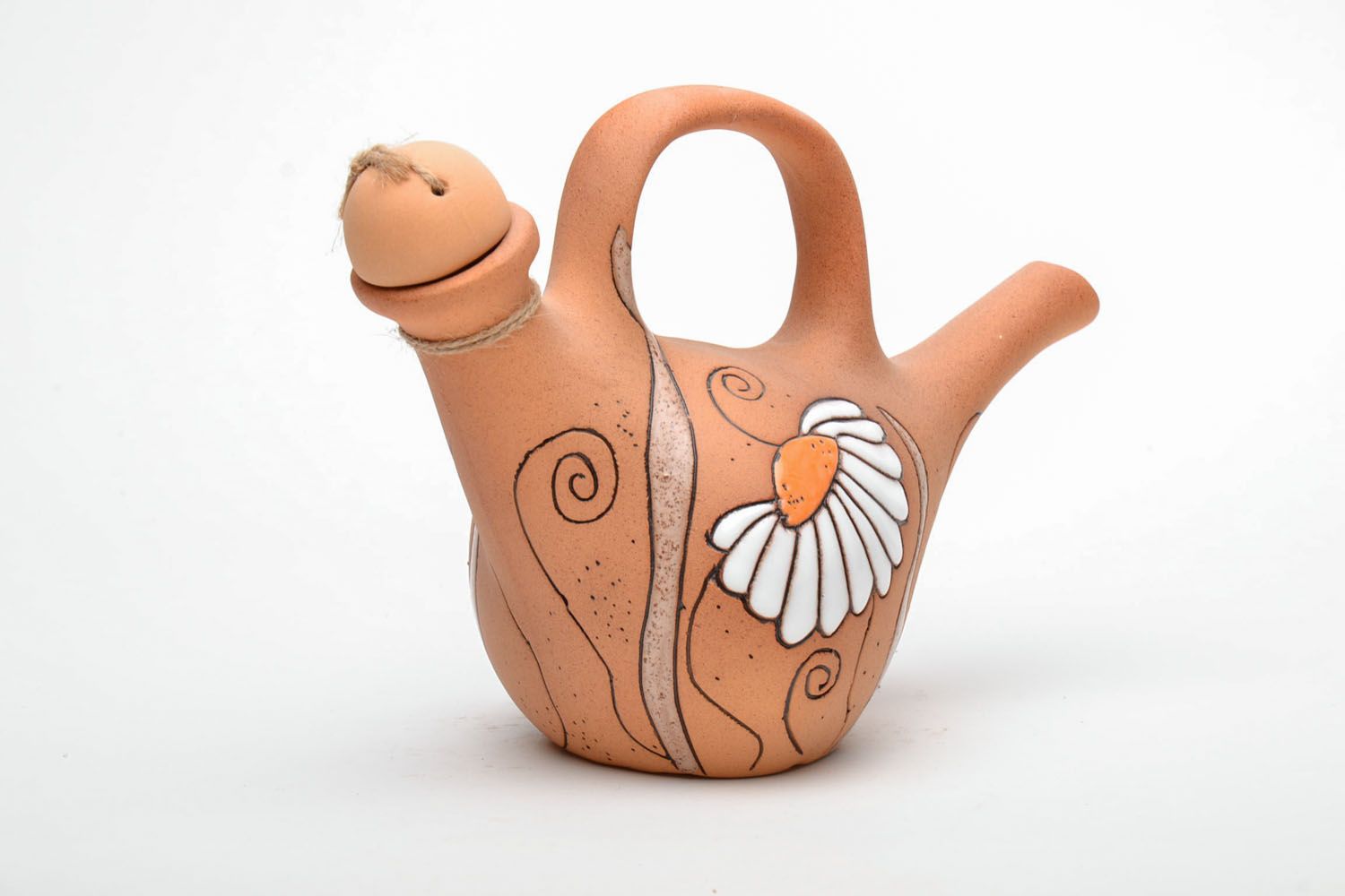 Ceramic teapot with a lid photo 3