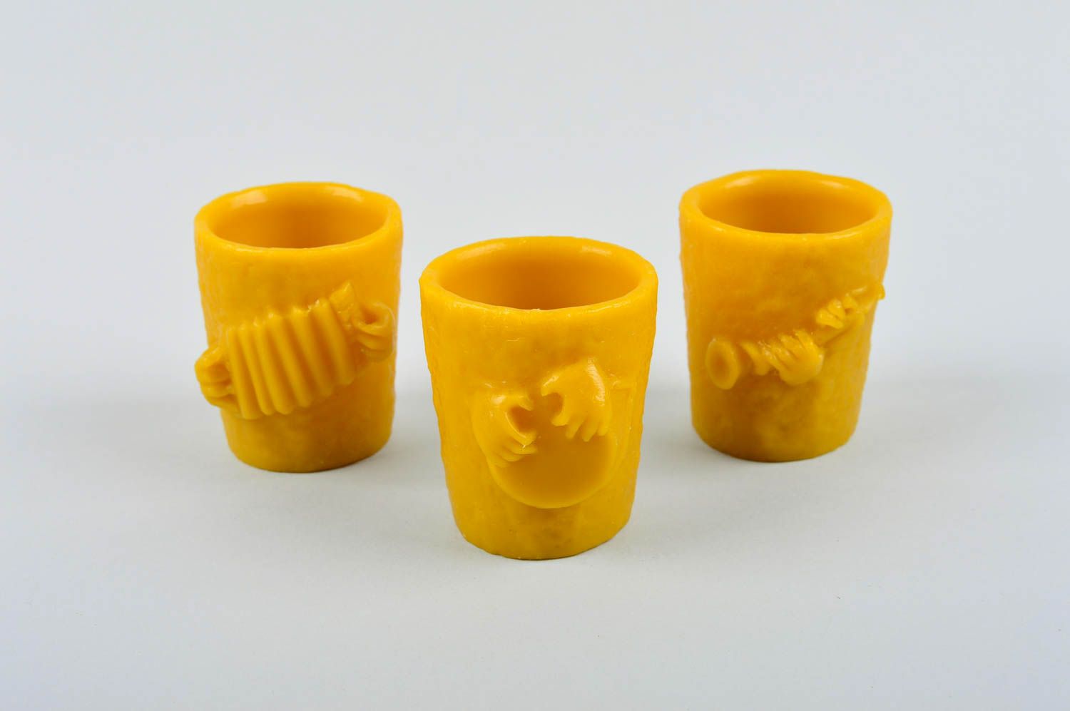 Copas originales hechos a mano vasos de chupito de cera regalo artesanal foto 7