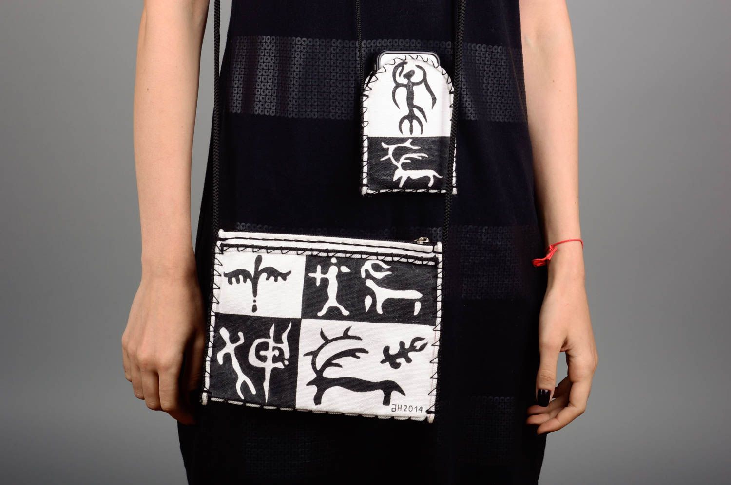 Bolso de tela funda de móvil artesanales accesorios de mujer regalo original foto 3