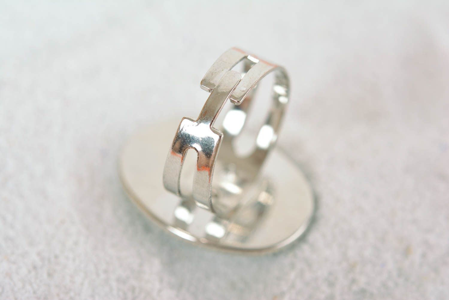 Ring Damen handgemacht Schmuck Ring Designer Accessoires Geschenk Ideen Glas foto 5