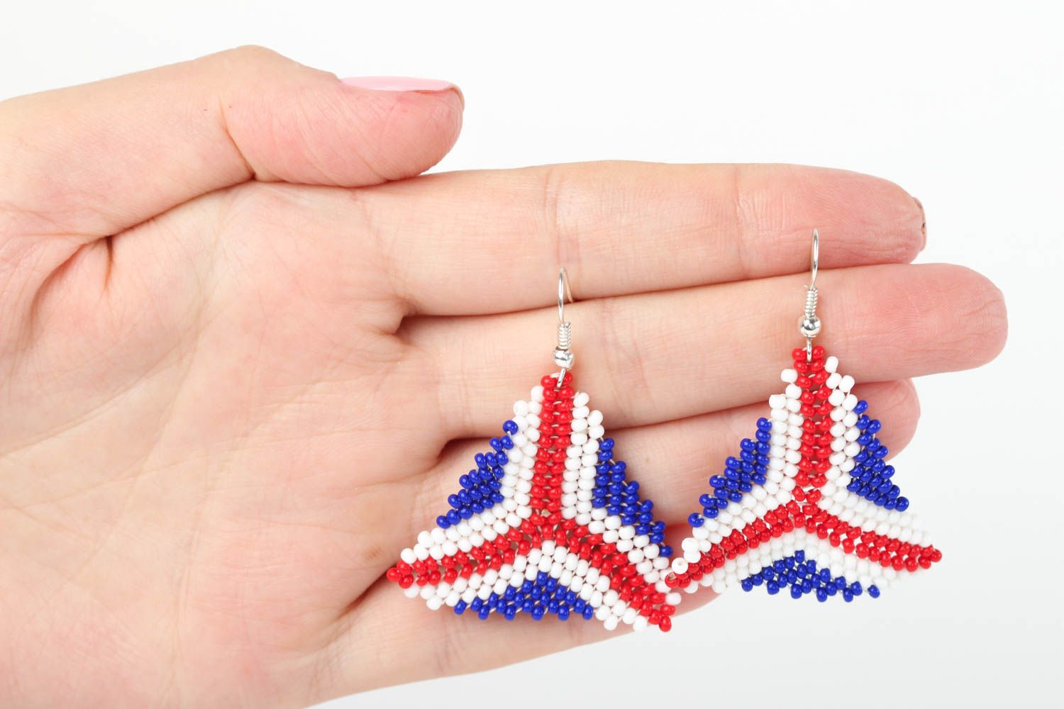 Handmade earrings beaded jewelry designer earrings women accessories gift ideas photo 5