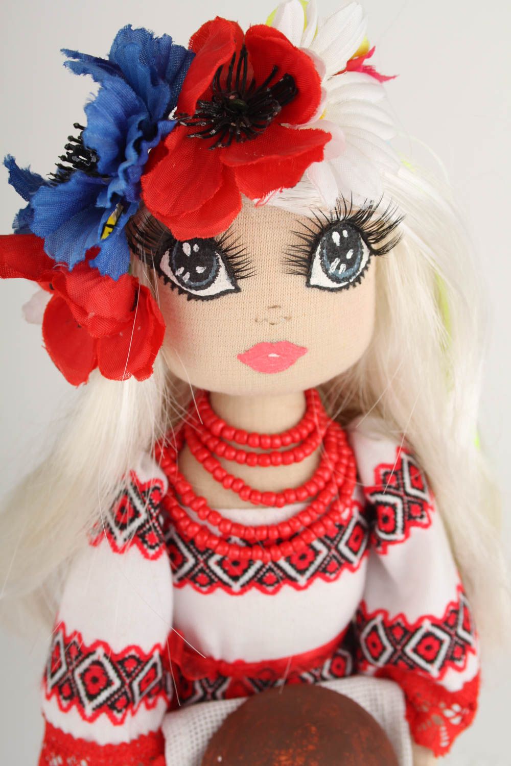 Кукла ручной работы кукла из ткани авторская игрушка мягкая кукла трикотажная фото 2