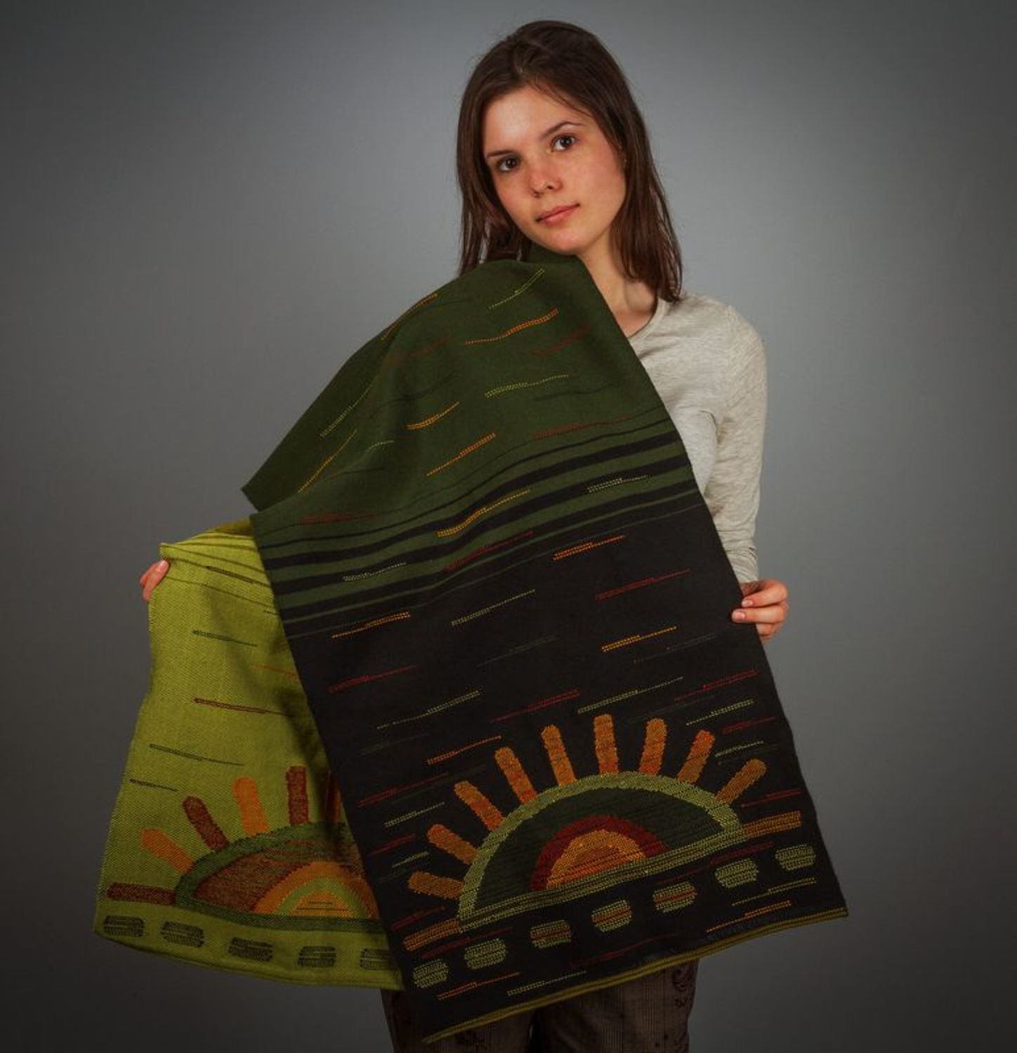 Woven shawl Trypillian Sun photo 4