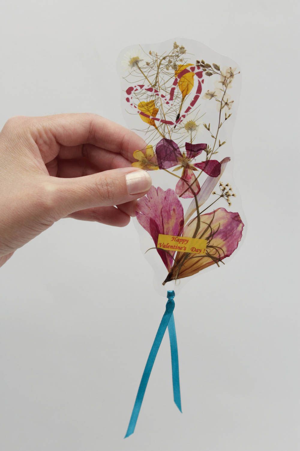 Beautiful handmade flower bookmark oshibana art handmade accessories ideas photo 2