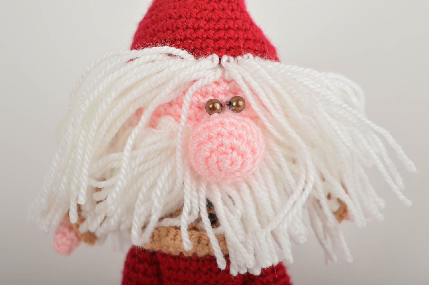 Peluche nain Jouet fait main tricoté en fils acryliques Cadeau pour enfant photo 4
