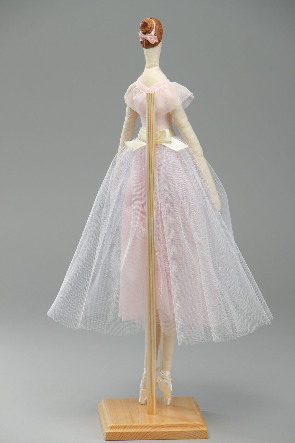 Beautiful handmade designer fabric soft doll Ballerina for interior decoration photo 3