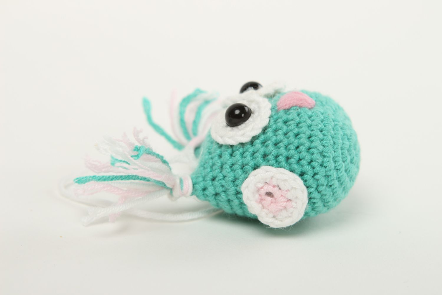 Handmade soft toy owl baby toy decorative crocheted toy cute toy for kids    photo 3