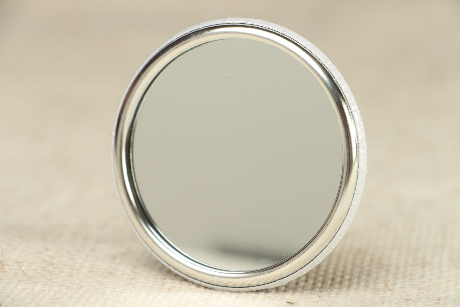 Miroir de poche fait main original ronde petit avec image accessoire pour fille photo 5