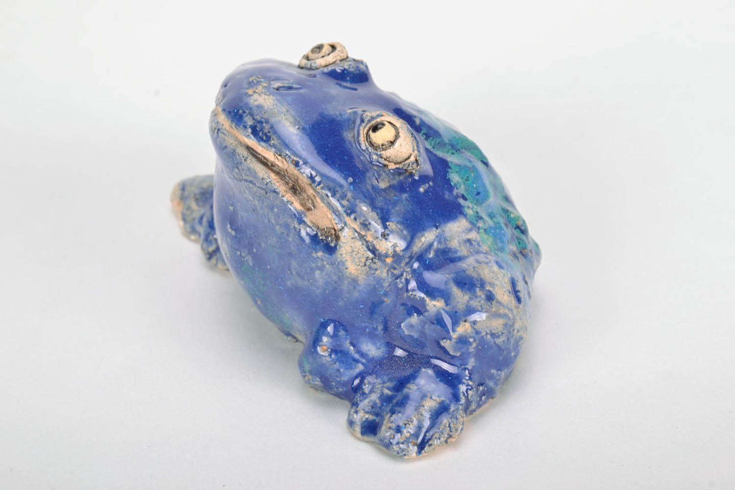 Ceramic figurine in the shape of a frog photo 4