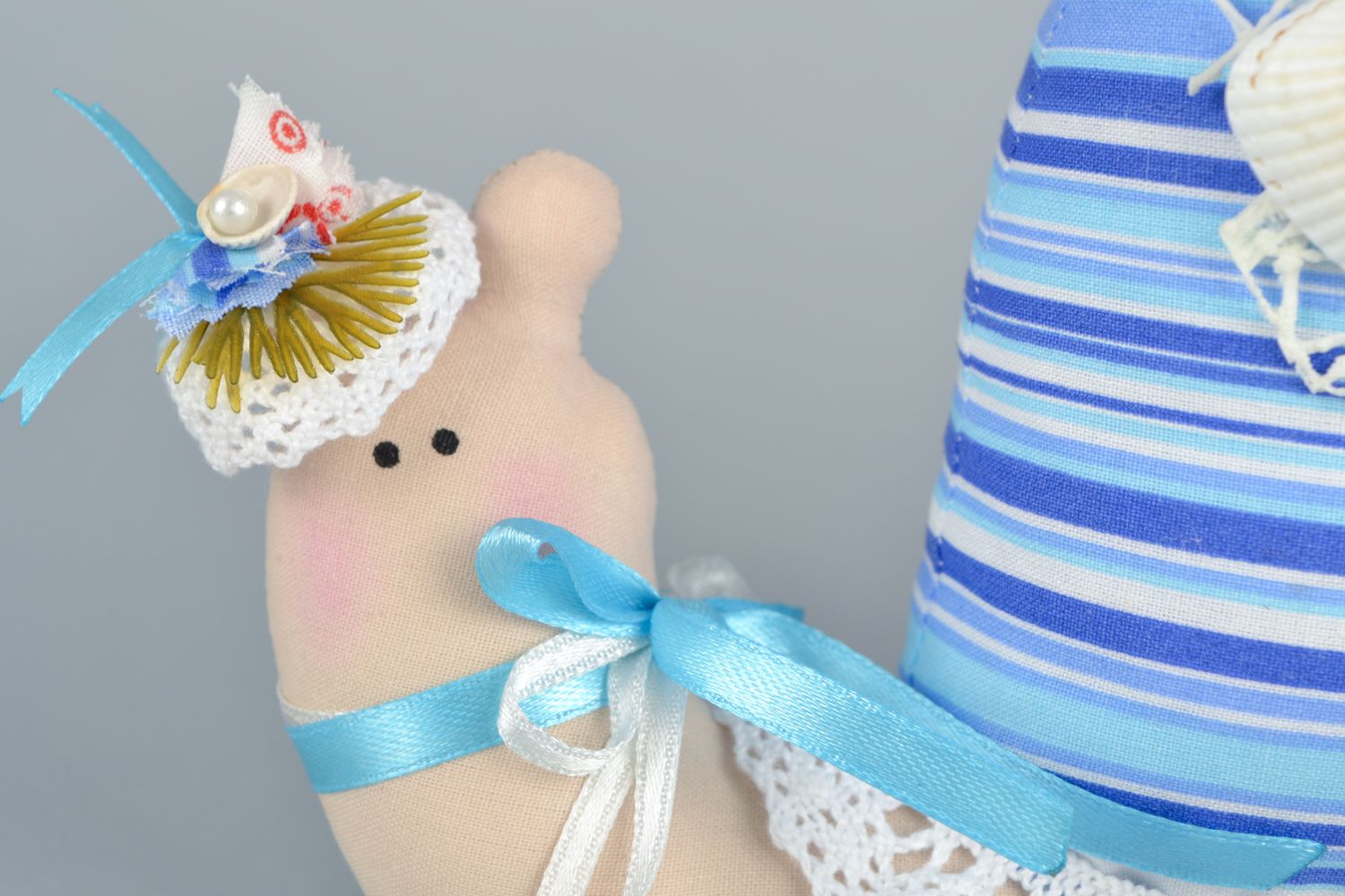 Fabric toy Snail with Life Ring photo 3