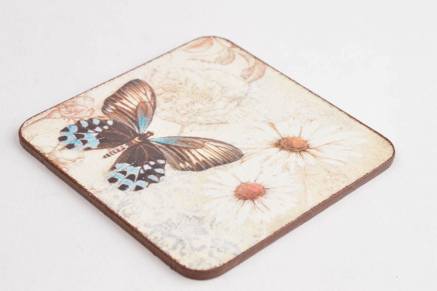 Posavasos original mariposa artesanal accesorio de cocina protector para mesa foto 2