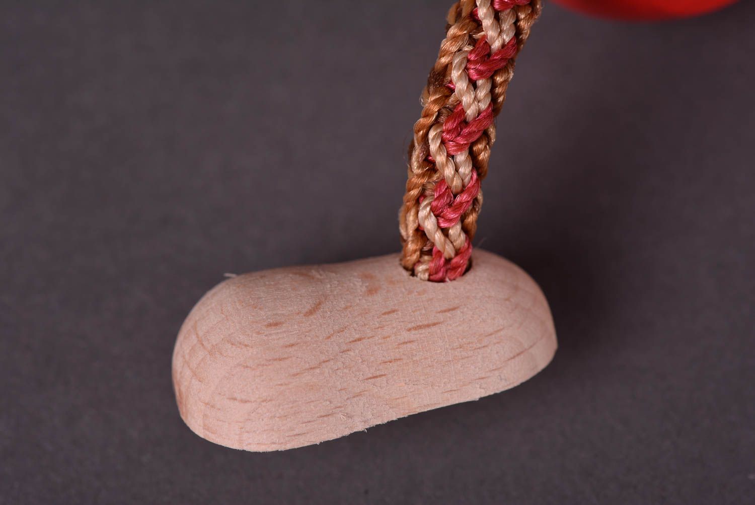 Игрушка ручной работы расписная игрушка из дерева подарок ребенку симпатичная фото 5