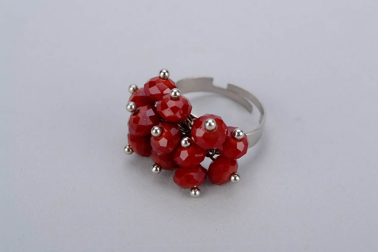 Ring with crystal photo 1