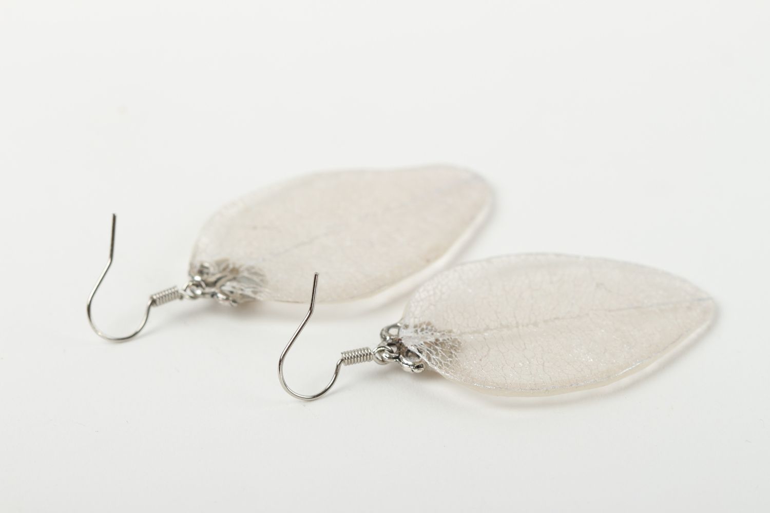 Handmade Epoxidharz Schmuck ausgefallener Ohrschmuck Ohrringe für Damen foto 4
