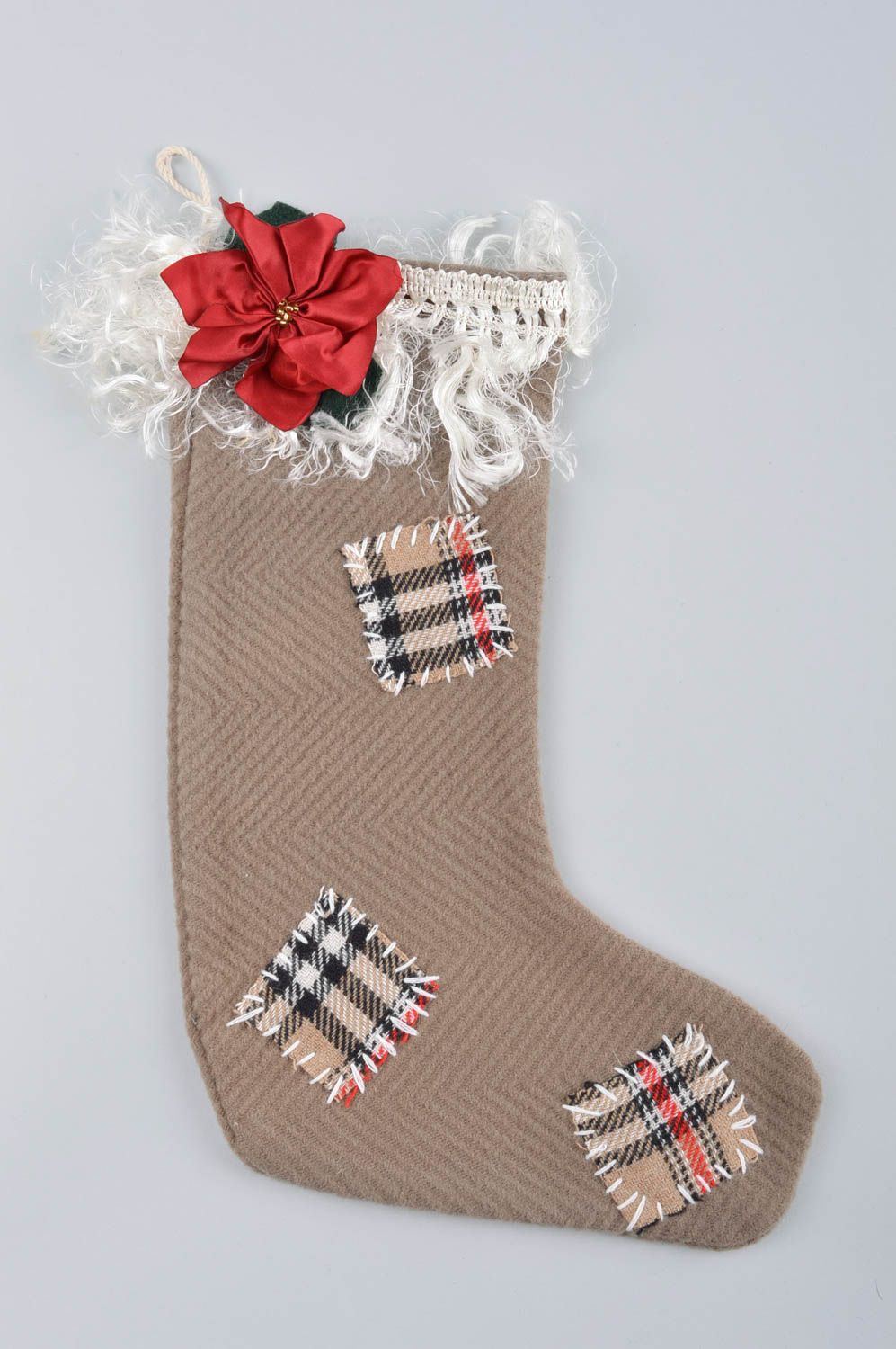 Homemade home decor Christmas stockings Xmas stockings souvenir ideas cool gifts photo 3