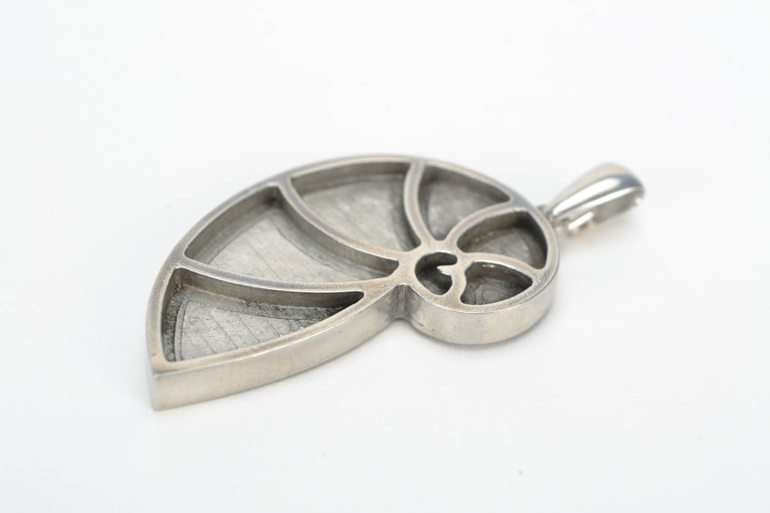 Handmade metal accessory for jewelry pendant creation stylish Cocoon photo 3