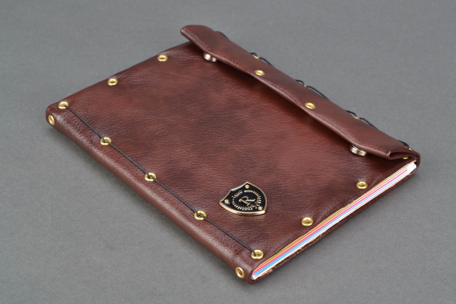 Leather notebook for man photo 1