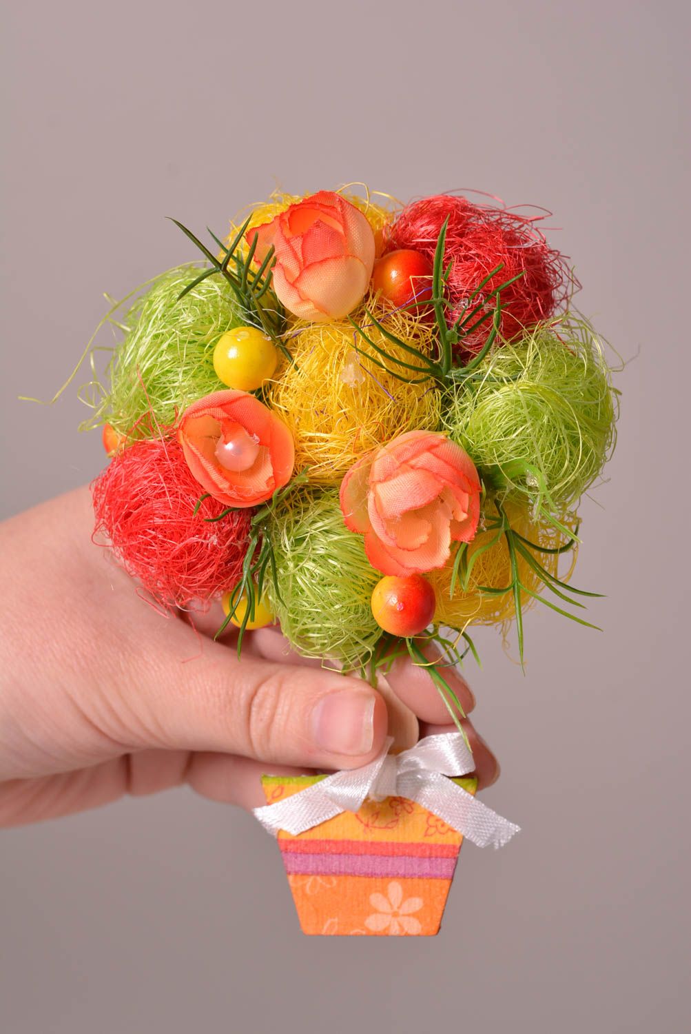 Magnet für Kühlschrank handmade Designer Geschenk Holz Magnet Küchen Deko Blumen foto 2