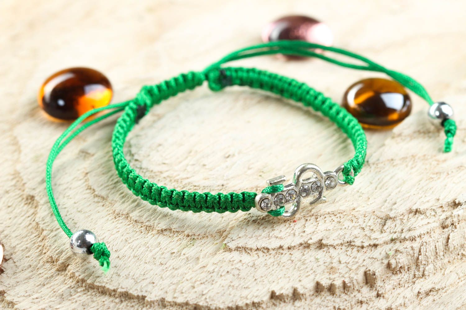 Stylish handmade friendship bracelet, woven cord bracelet beautiful jewellery photo 1