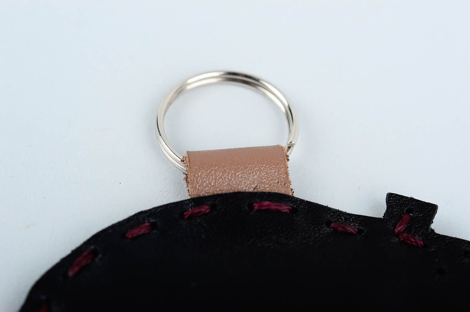 Llavero de cuero hecho a mano de moda regalo original accesorio para llaves foto 5