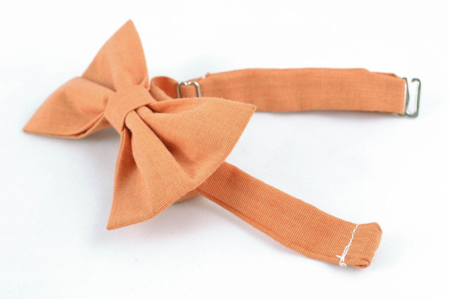 Текстильный галстук бабочка ручной работы из хлопка фото 4