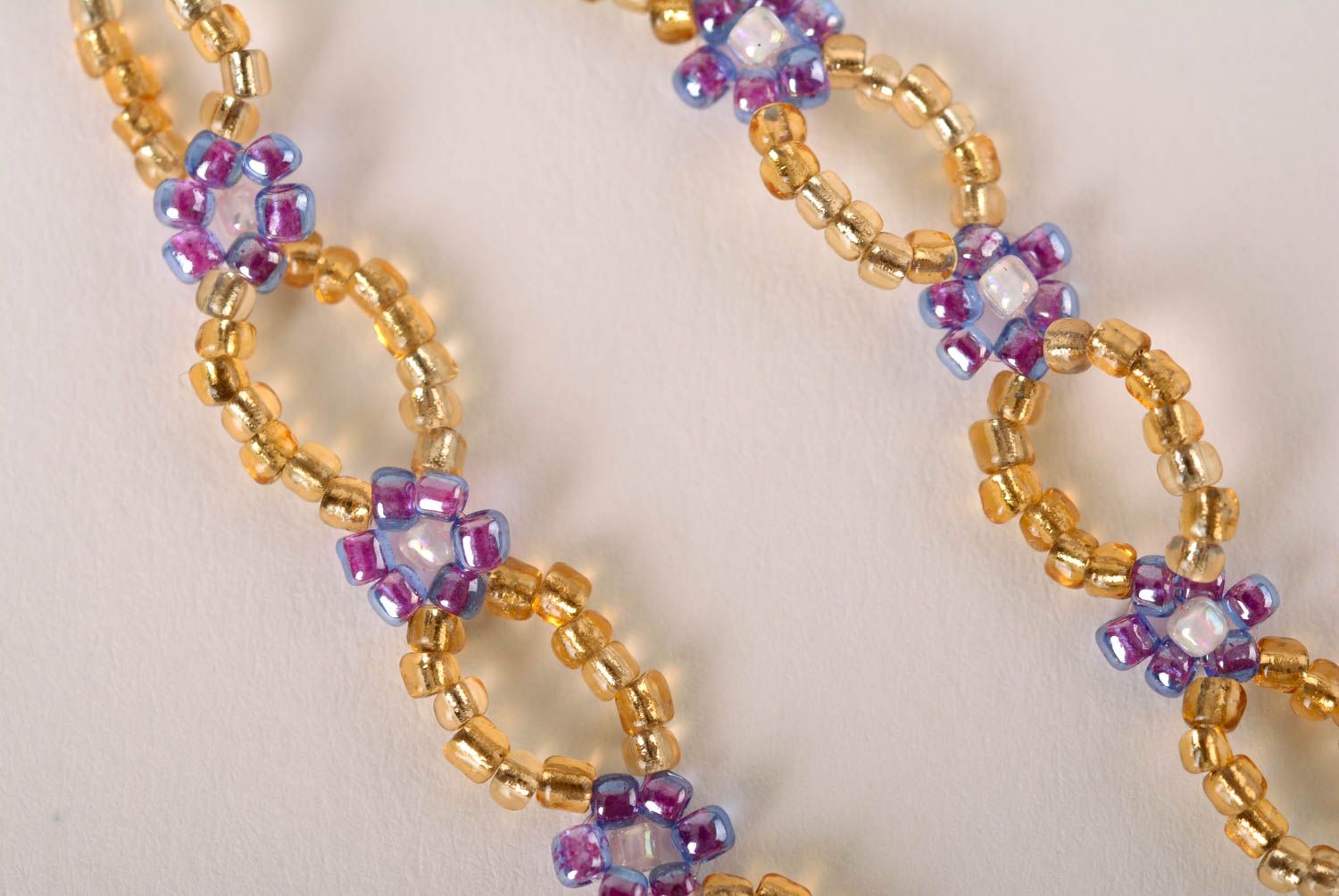 Bracelet perles rocaille Bijou fait main original Accessoire pour femme photo 4