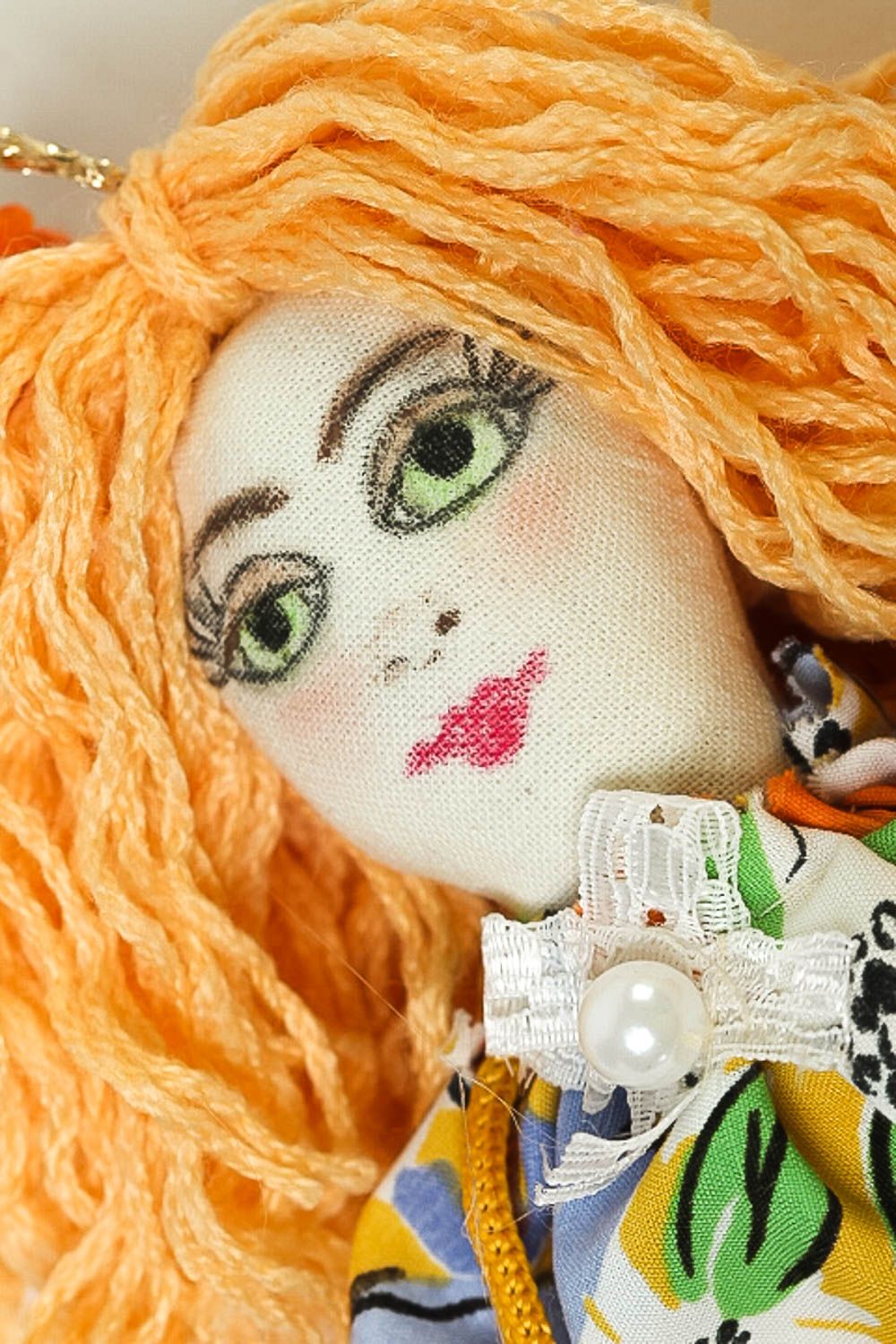 Designer Puppe handmade Deko Wohnzimmer Künstler Puppe mit Minze Aroma weich foto 2