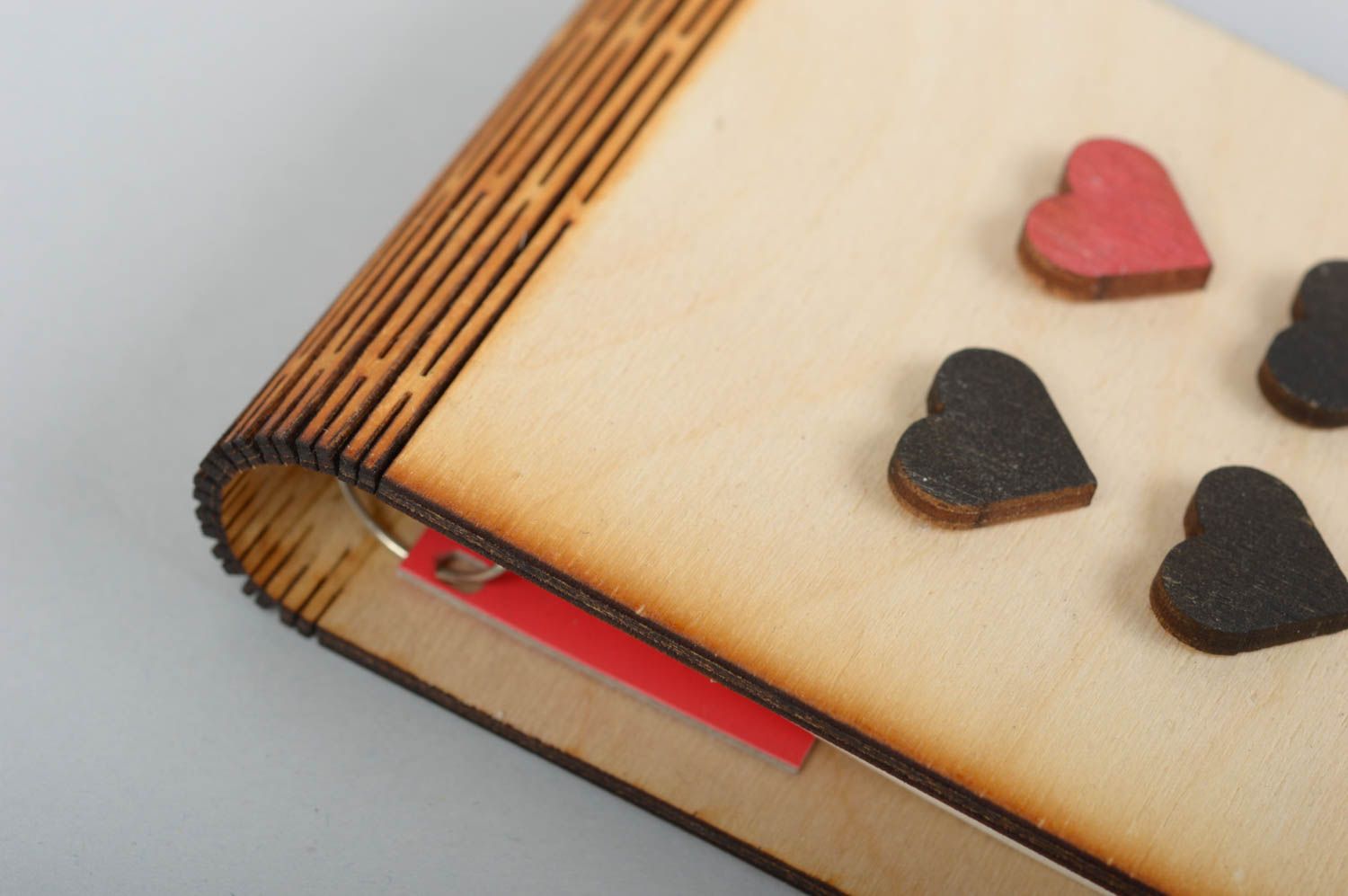 Handmade notepad stylish wooden diary designer notepad present for women photo 4