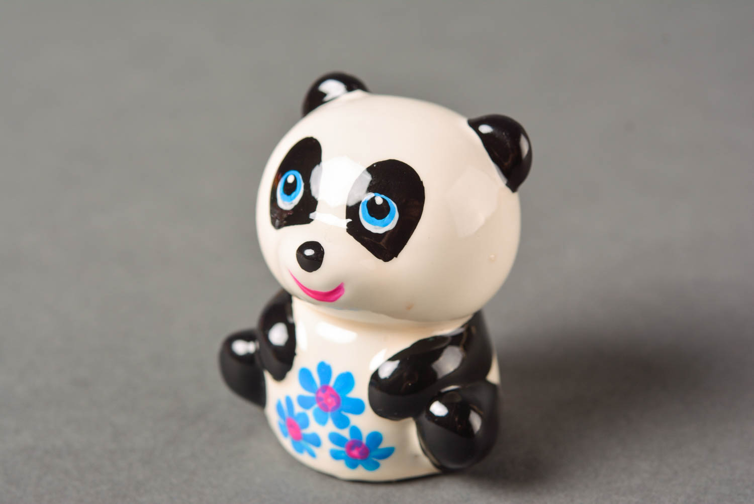 Figurine panda fait main Statuette platre Déco maison Idée cadeau insolite photo 3