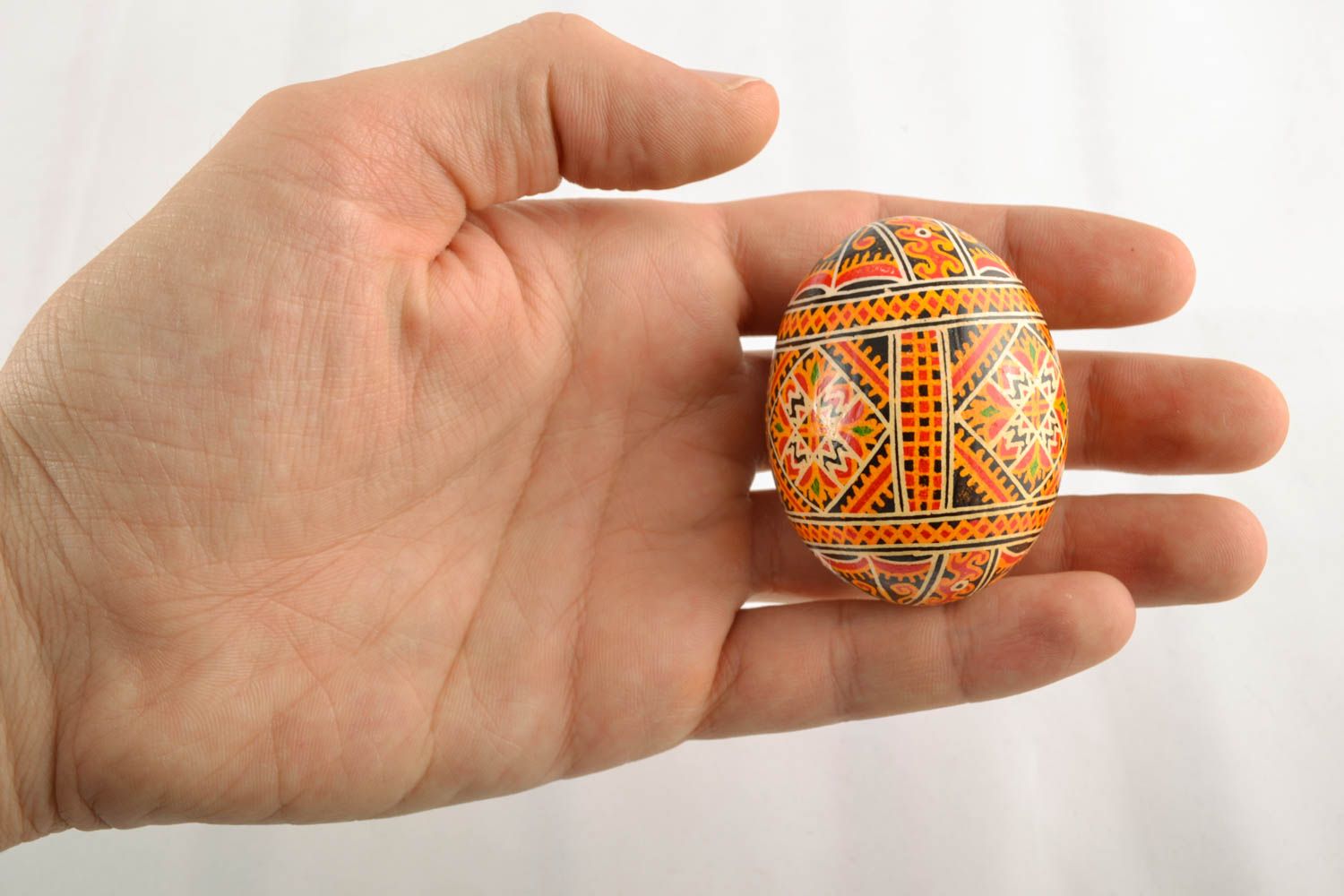 Painted Easter egg in Ukrainian style photo 4