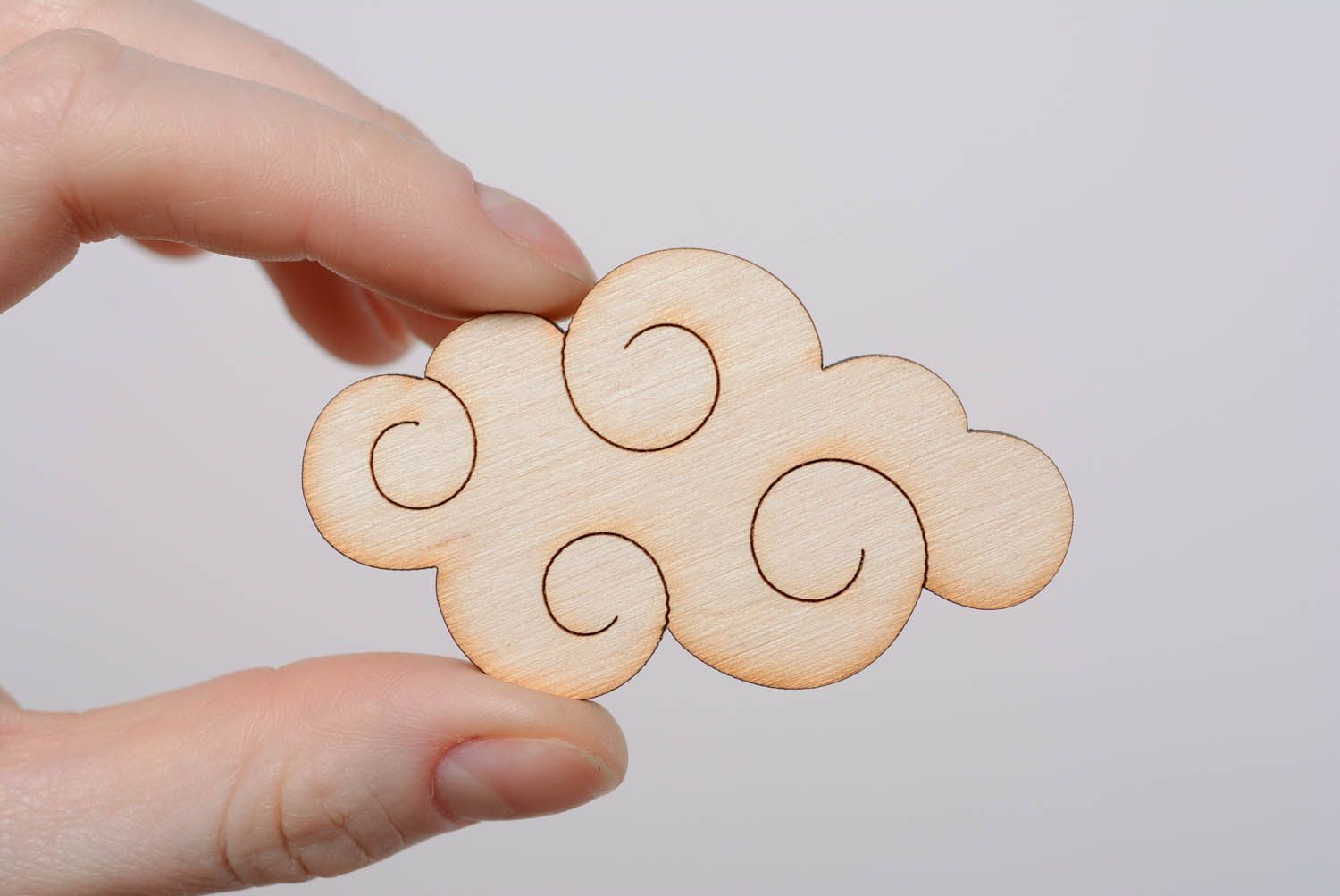 Blank magnet in the shape of cloud photo 4