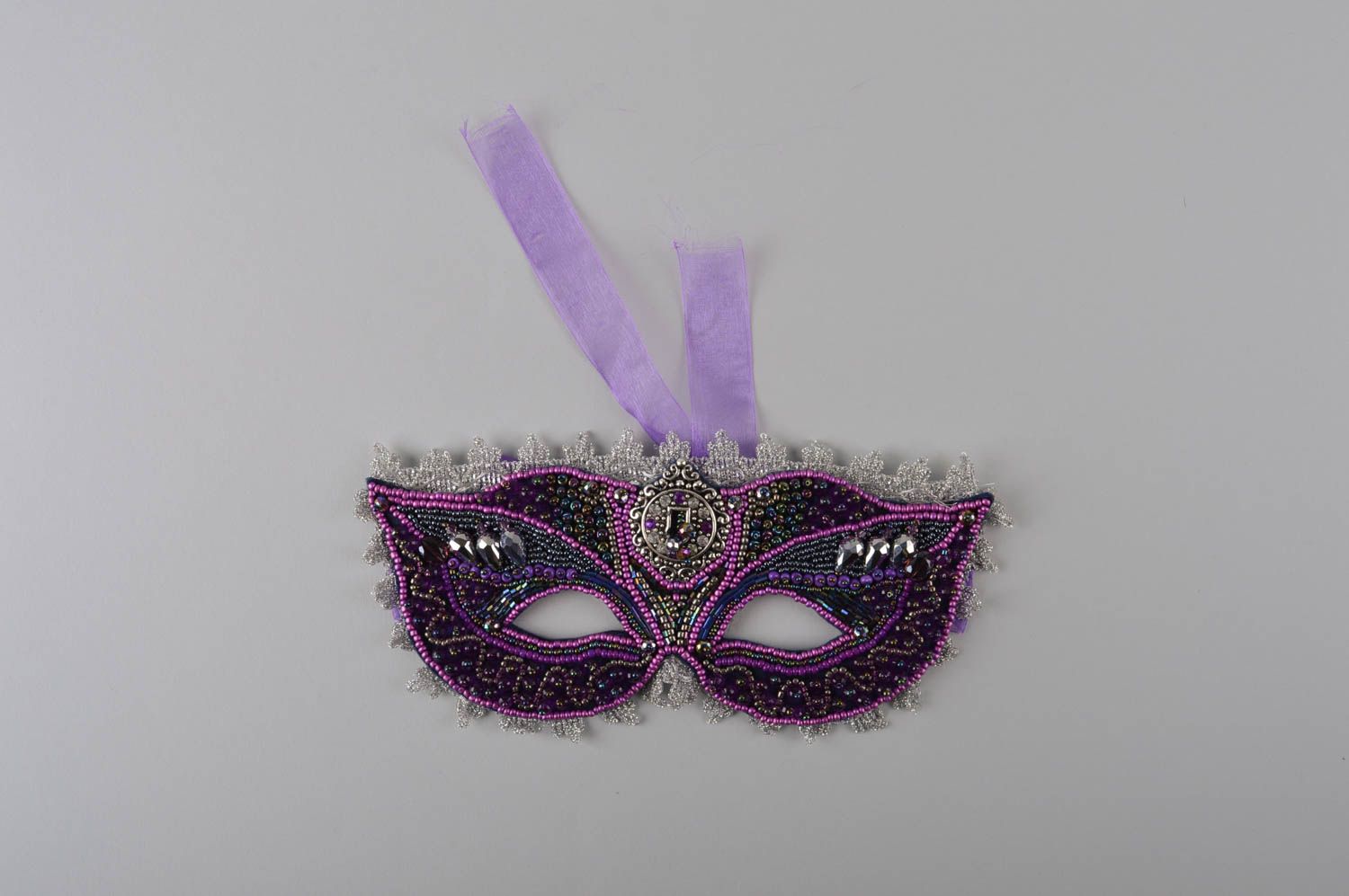 Máscara de cuero artesanal antifáz decorada para niños regalo original foto 2