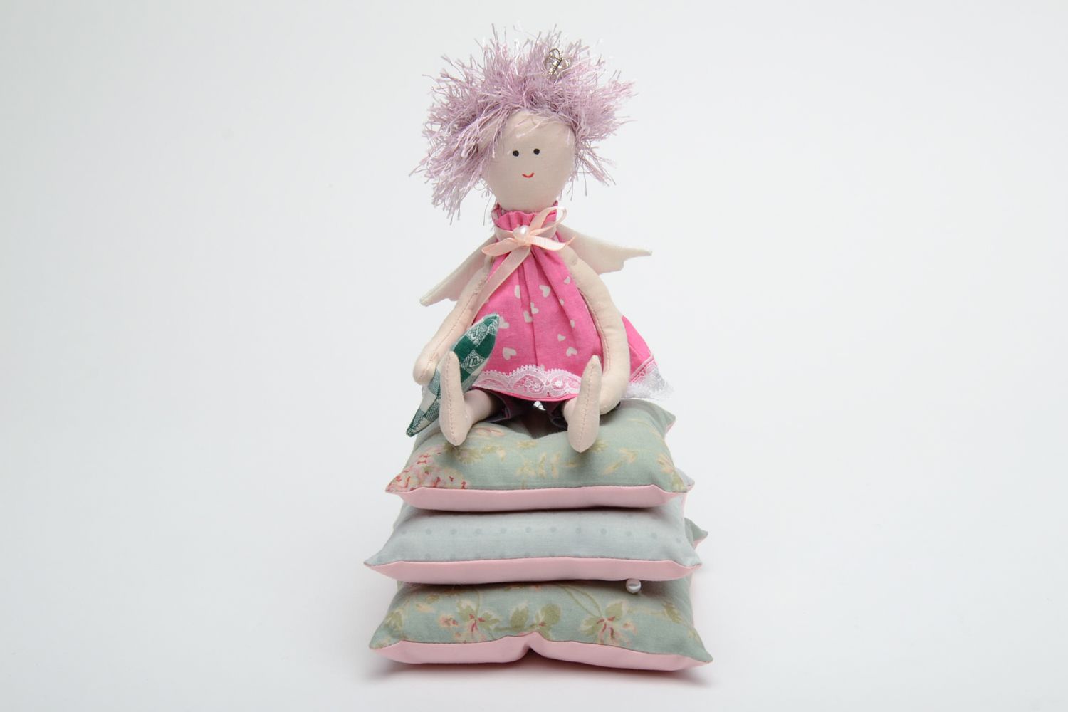 Кукла принцесса на горошине в розовом платьем авторская  фото 2