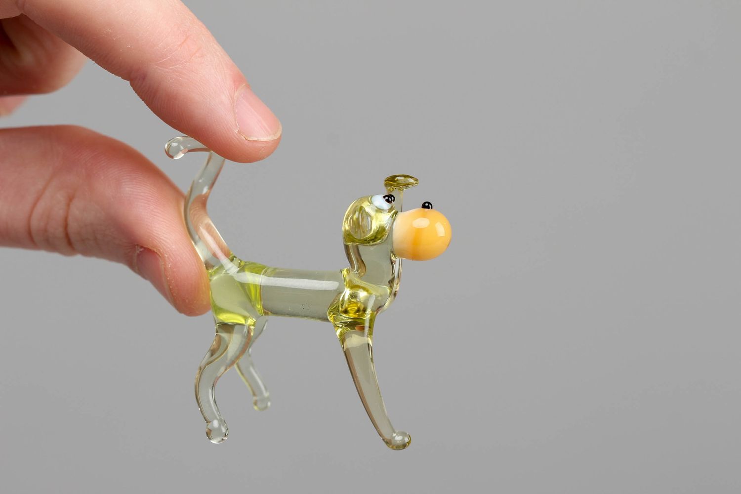 Figurine en verre au chalumeau miniature faite main Singe photo 4