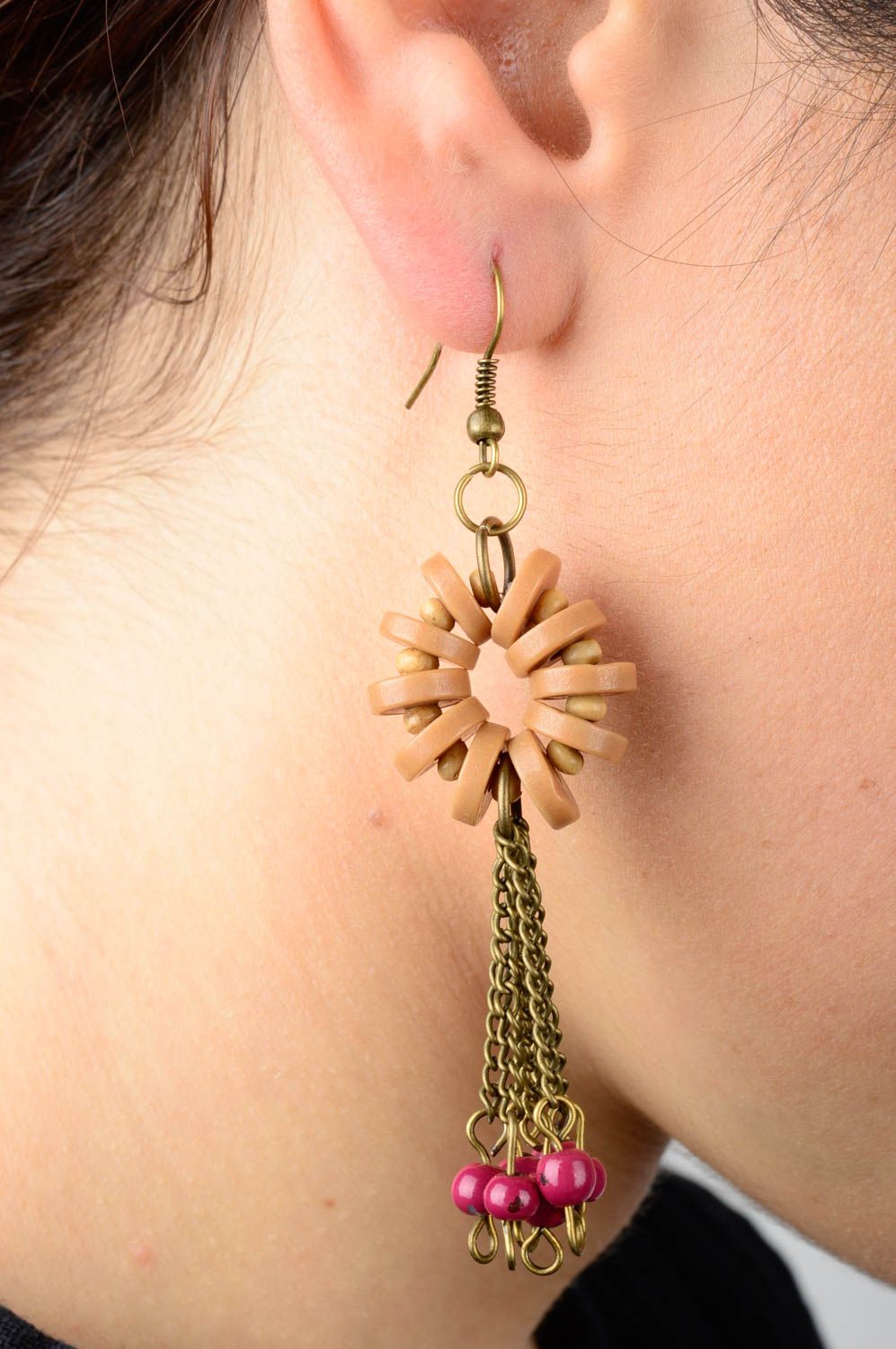 Handmade earrings designer jewelry unusual earrings for girls gift ideas photo 2