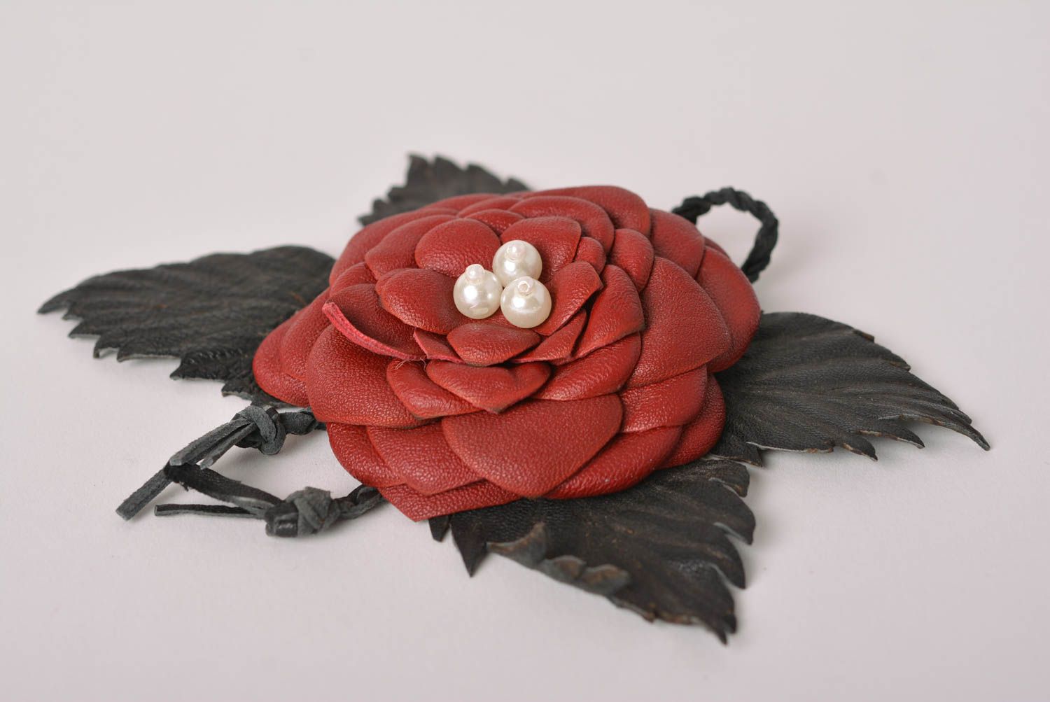 Handmade brooch fabric brooch designer flower brooch textile brooch unusual gift photo 5