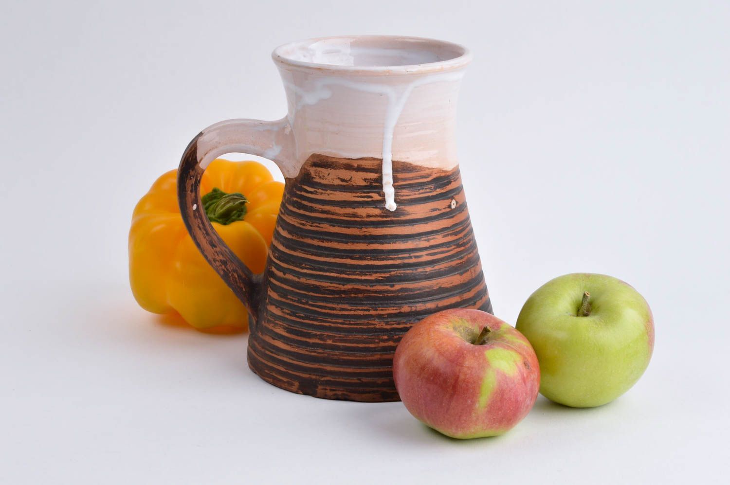 Stylish handmade beer mug unusual beautiful cup designer lovely kitchenware photo 1