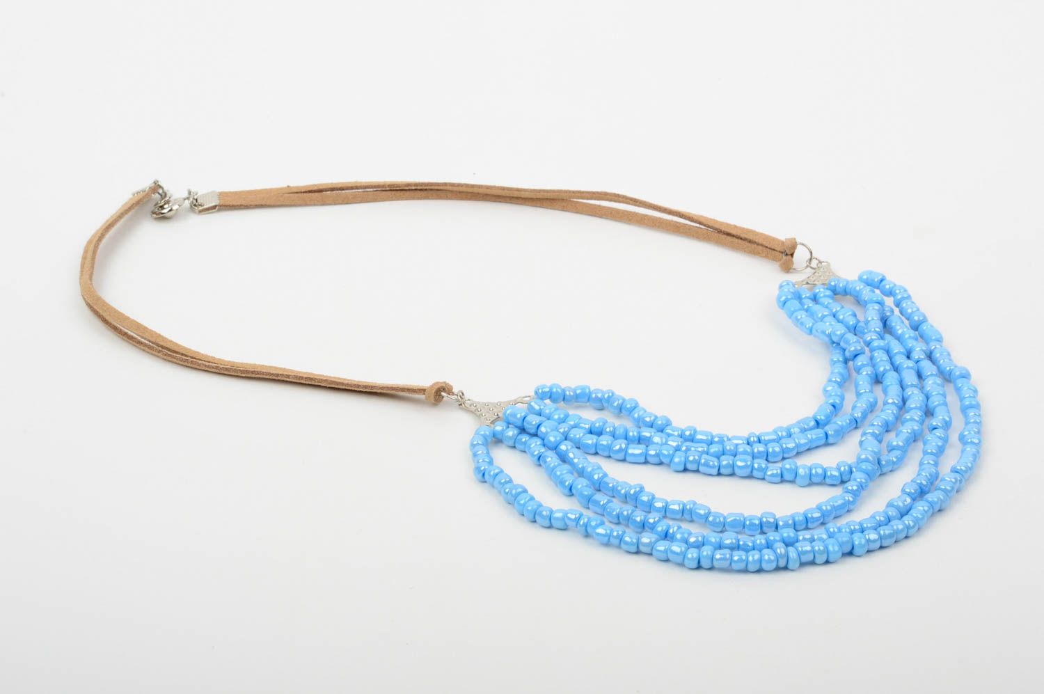 Handmade Halskette für Frauen Rocailles Kette Frauen Accessoire schön originell foto 3