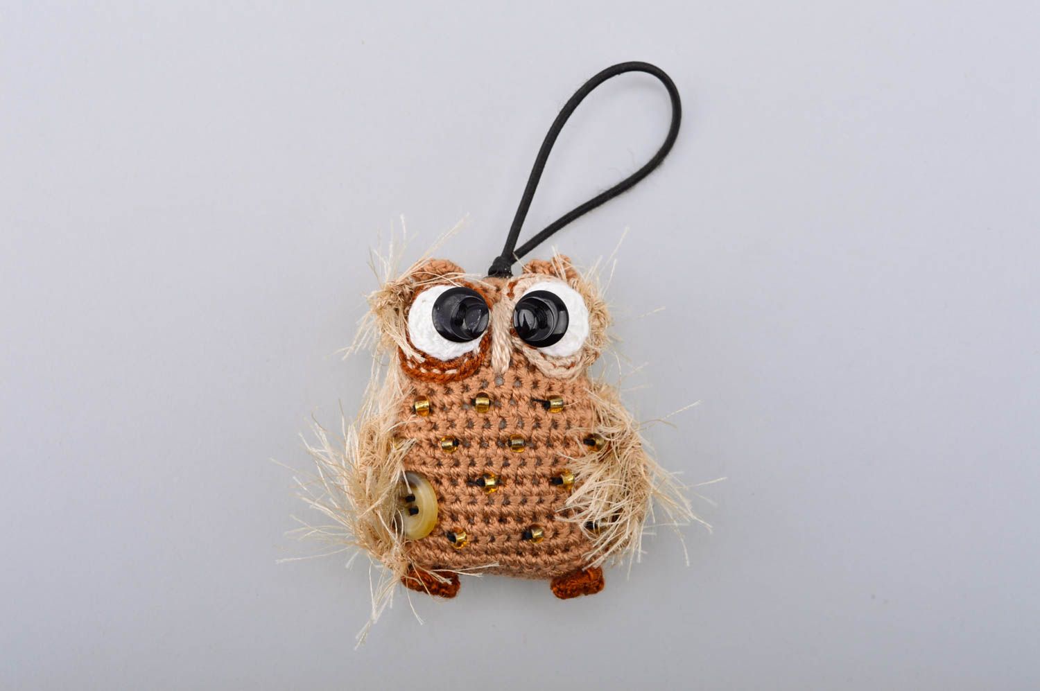 Handmade crocheted keychain soft toy present for friend handmade stuffed toy photo 2