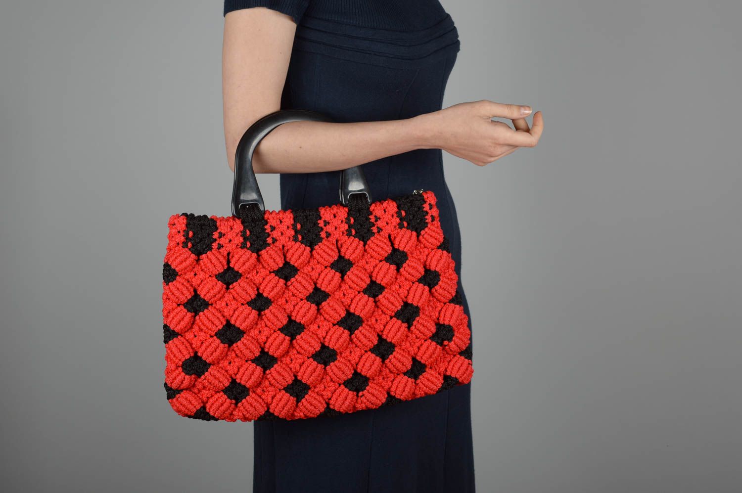 Bolso hecho a mano con amapolas regalo para mujeres accesorio de moda foto 5