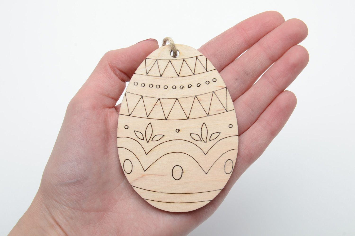 Handmade Rohling aus Furnierholz flaches Ei Magnet oder Interieur Anhänger foto 5