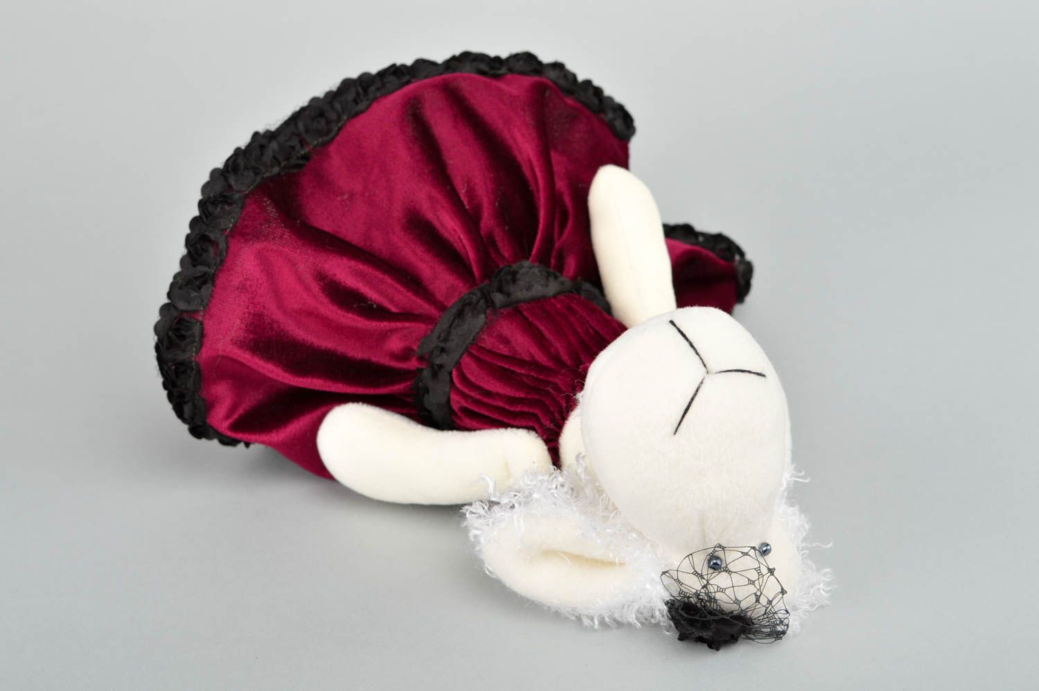 Muñeca artesanal ovejita de peluche regalo para niña decoración de interior foto 2