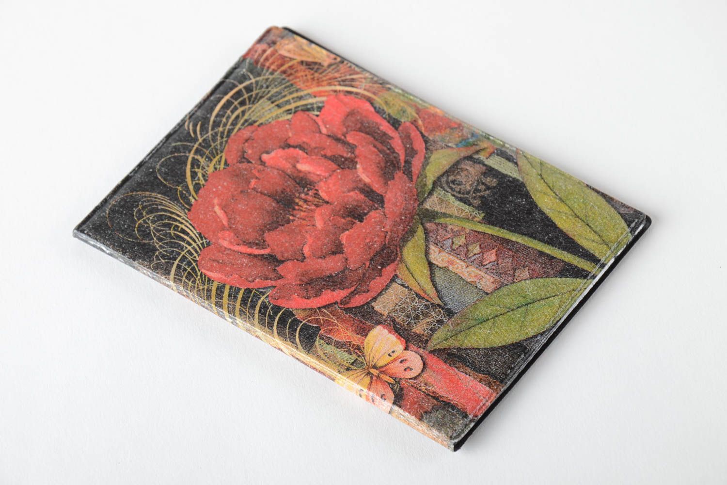 Handmade Pass Schützhülle Reisepass Cover Geschenk für Frauen Damen Accessoire foto 4