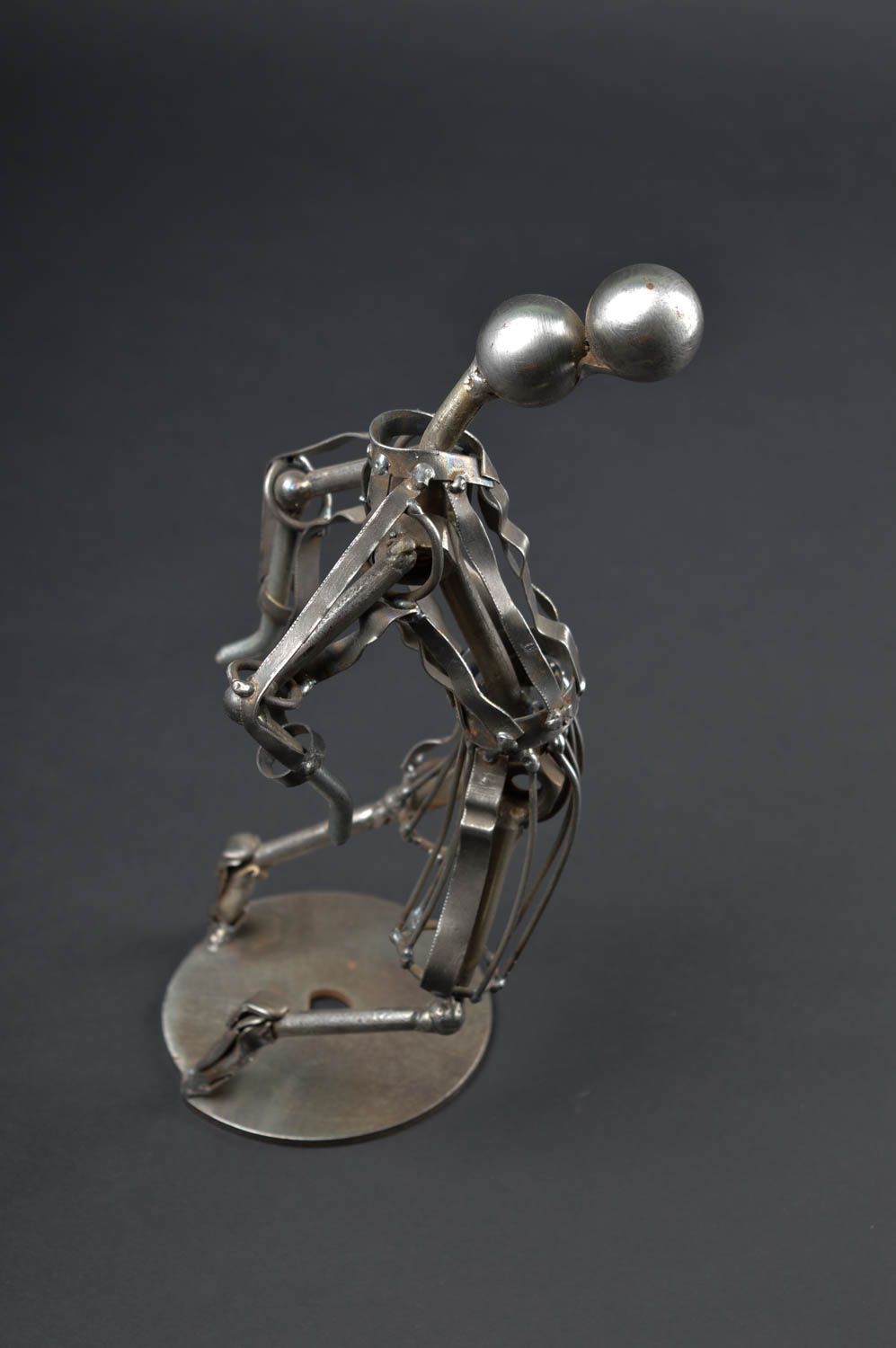 Figurine footballeur faite main Statuette design en métal Décoration d'intérieur photo 1