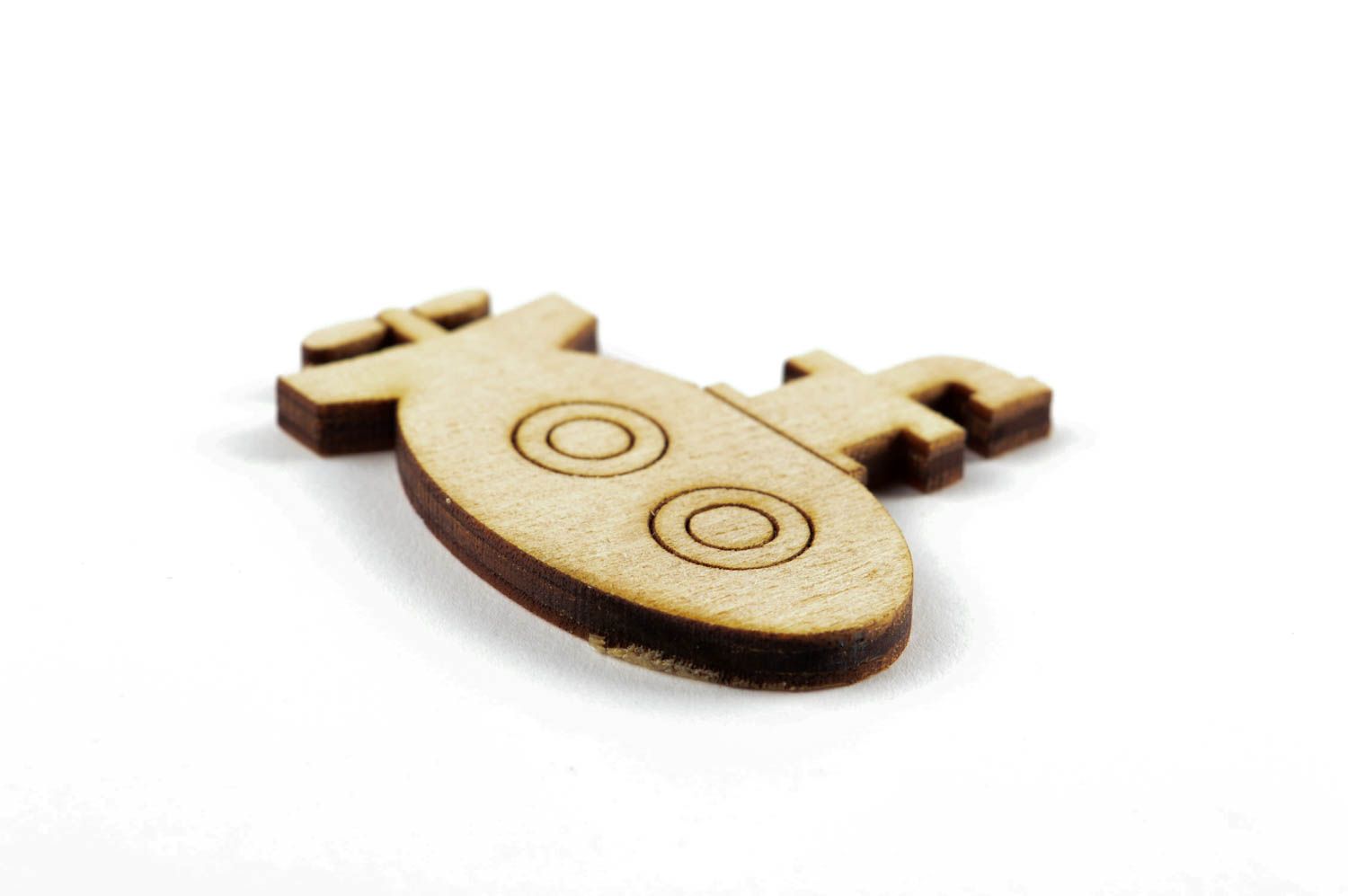 Miniatur bemalen handmade Holz Figur U Boot originelles Geschenk für Kinder foto 2